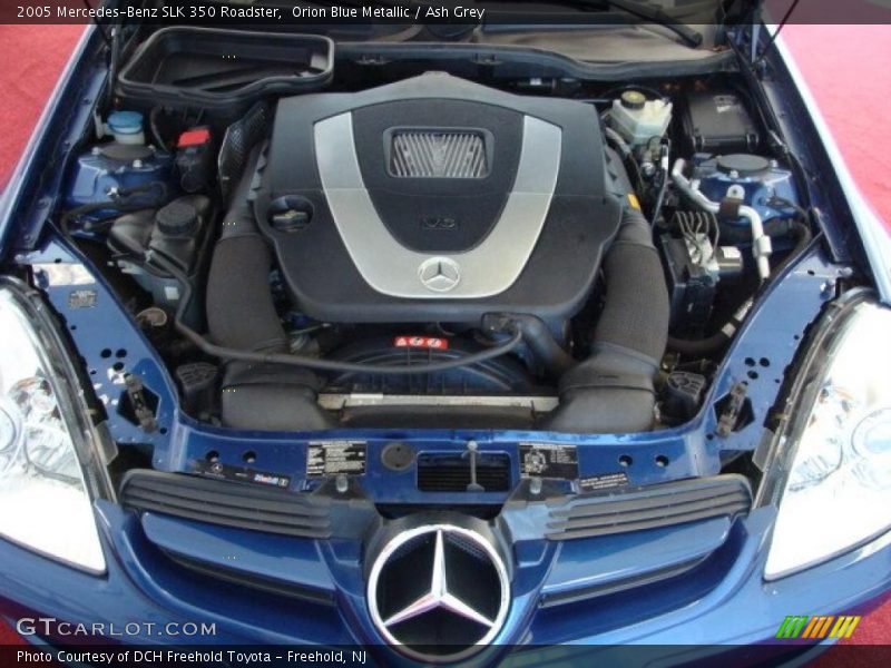 Orion Blue Metallic / Ash Grey 2005 Mercedes-Benz SLK 350 Roadster