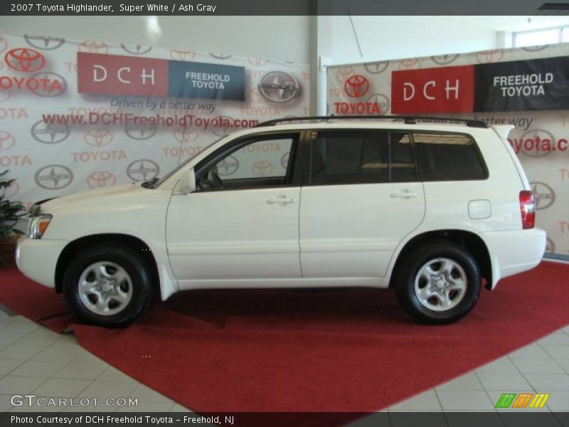 Super White / Ash Gray 2007 Toyota Highlander