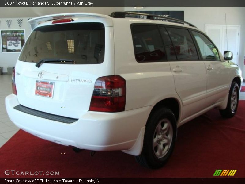 Super White / Ash Gray 2007 Toyota Highlander