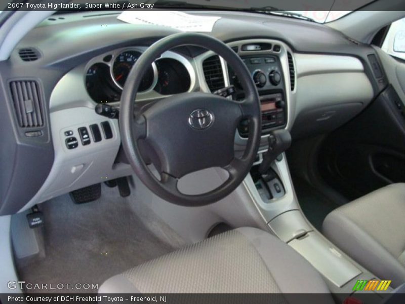 Super White / Ash Gray 2007 Toyota Highlander