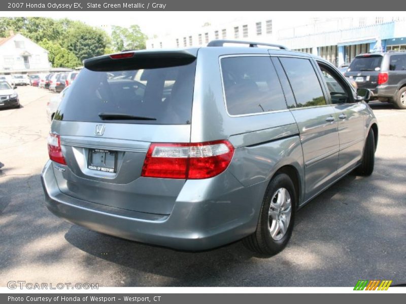 Slate Green Metallic / Gray 2007 Honda Odyssey EX