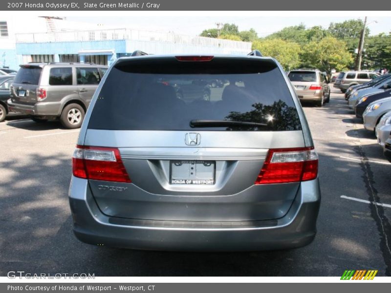 Slate Green Metallic / Gray 2007 Honda Odyssey EX