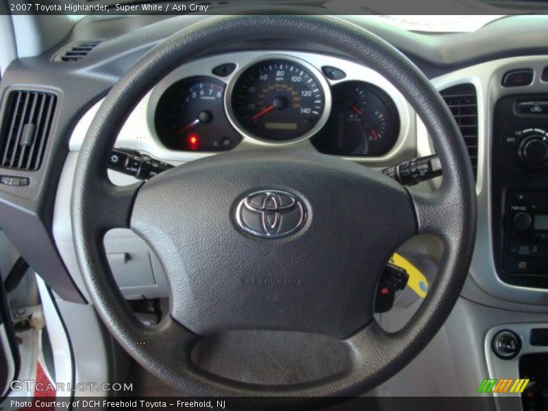 Super White / Ash Gray 2007 Toyota Highlander