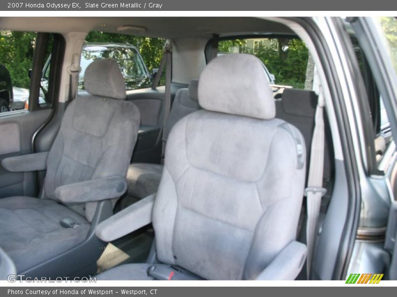 Slate Green Metallic / Gray 2007 Honda Odyssey EX