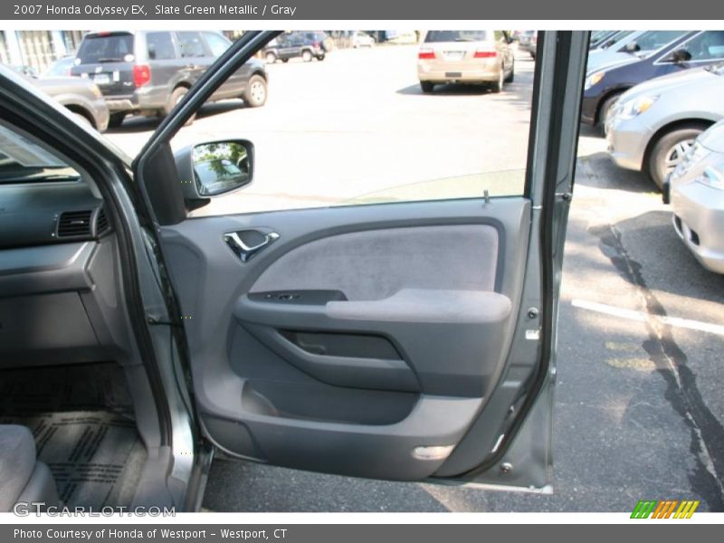 Slate Green Metallic / Gray 2007 Honda Odyssey EX