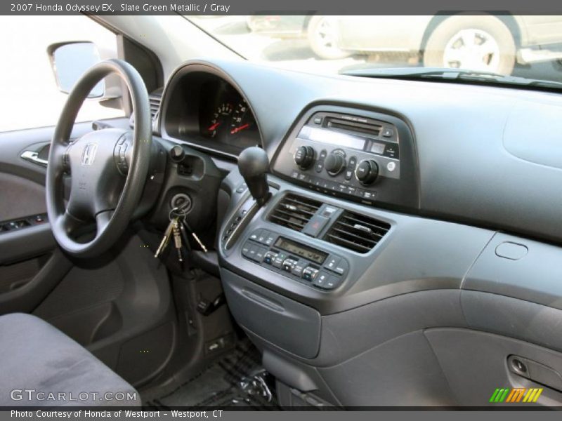 Slate Green Metallic / Gray 2007 Honda Odyssey EX