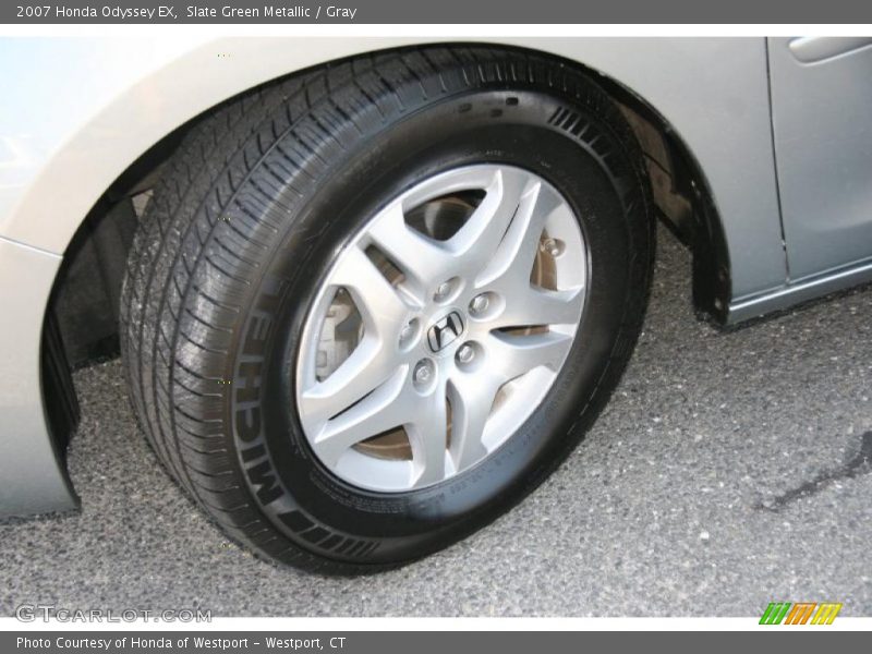 Slate Green Metallic / Gray 2007 Honda Odyssey EX