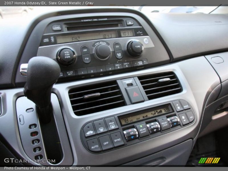 Slate Green Metallic / Gray 2007 Honda Odyssey EX