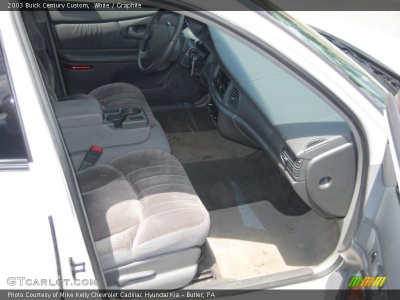 White / Graphite 2003 Buick Century Custom