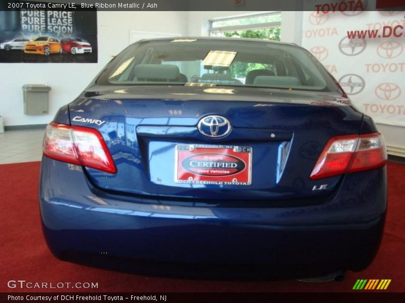 Blue Ribbon Metallic / Ash 2007 Toyota Camry LE