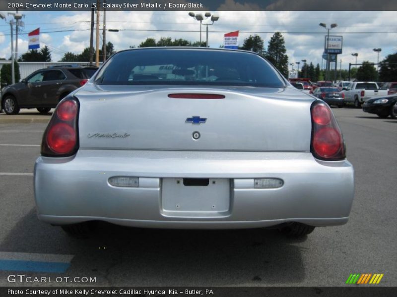 Galaxy Silver Metallic / Ebony Black 2004 Chevrolet Monte Carlo LS