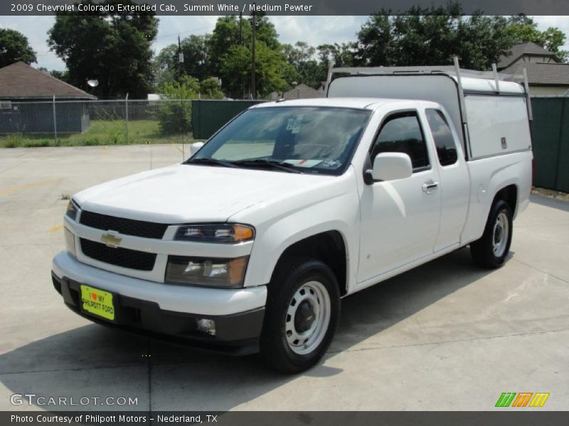 Summit White / Medium Pewter 2009 Chevrolet Colorado Extended Cab