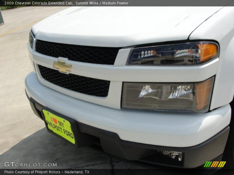 Summit White / Medium Pewter 2009 Chevrolet Colorado Extended Cab