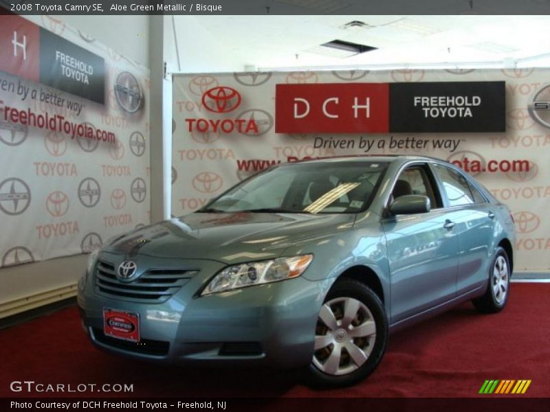 Aloe Green Metallic / Bisque 2008 Toyota Camry SE