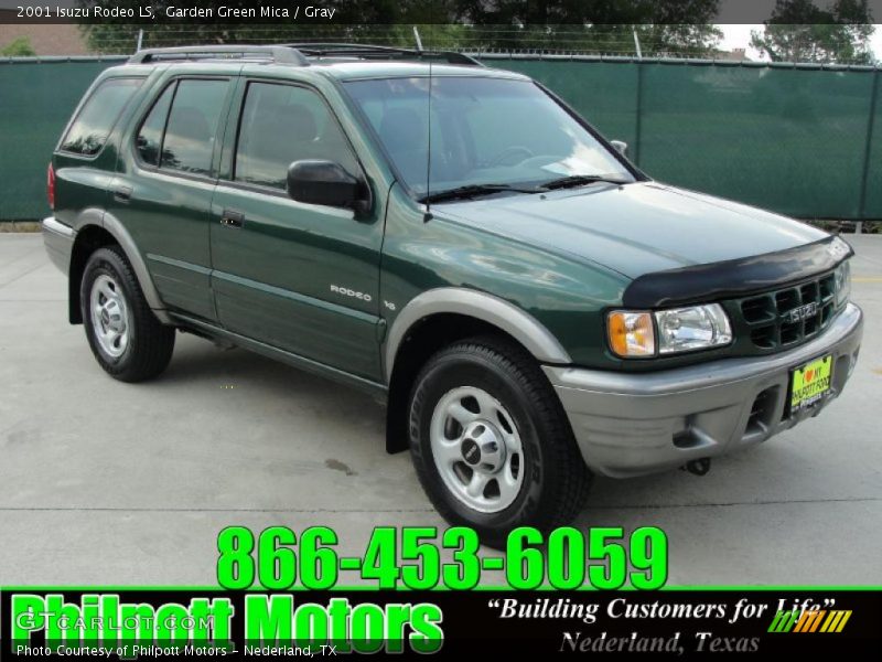 Garden Green Mica / Gray 2001 Isuzu Rodeo LS