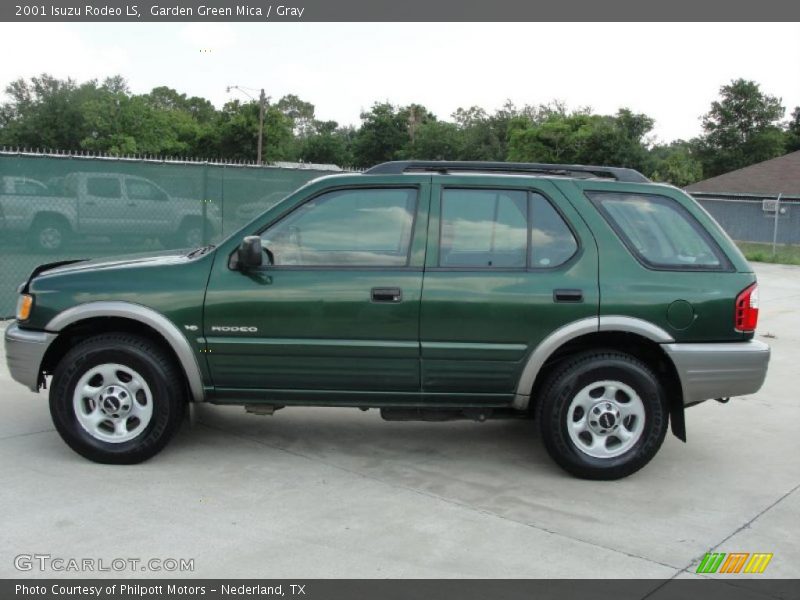 Garden Green Mica / Gray 2001 Isuzu Rodeo LS