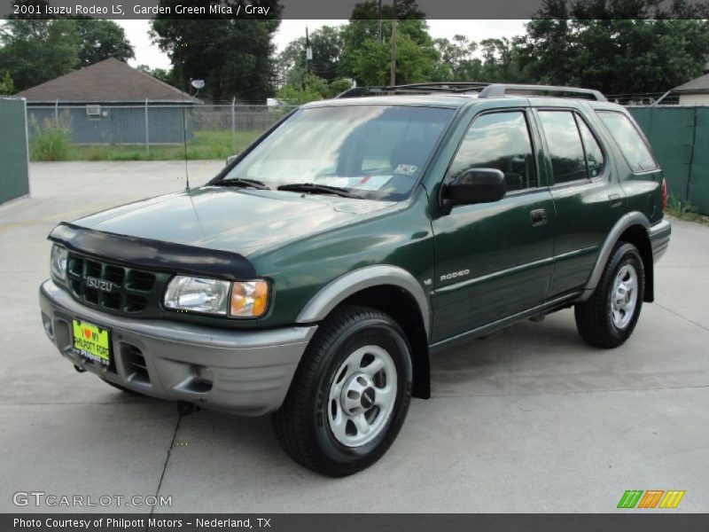 Garden Green Mica / Gray 2001 Isuzu Rodeo LS