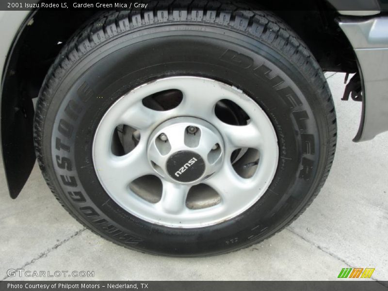Garden Green Mica / Gray 2001 Isuzu Rodeo LS