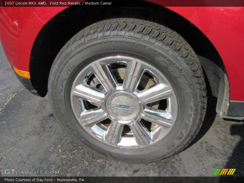Vivid Red Metallic / Medium Camel 2007 Lincoln MKX AWD