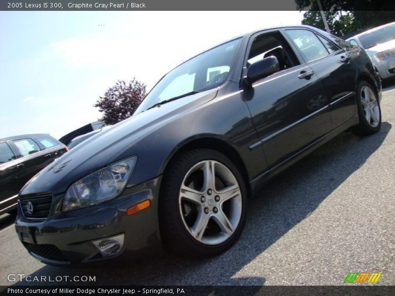 Graphite Gray Pearl / Black 2005 Lexus IS 300