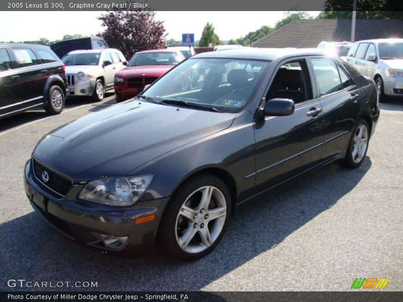 Graphite Gray Pearl / Black 2005 Lexus IS 300