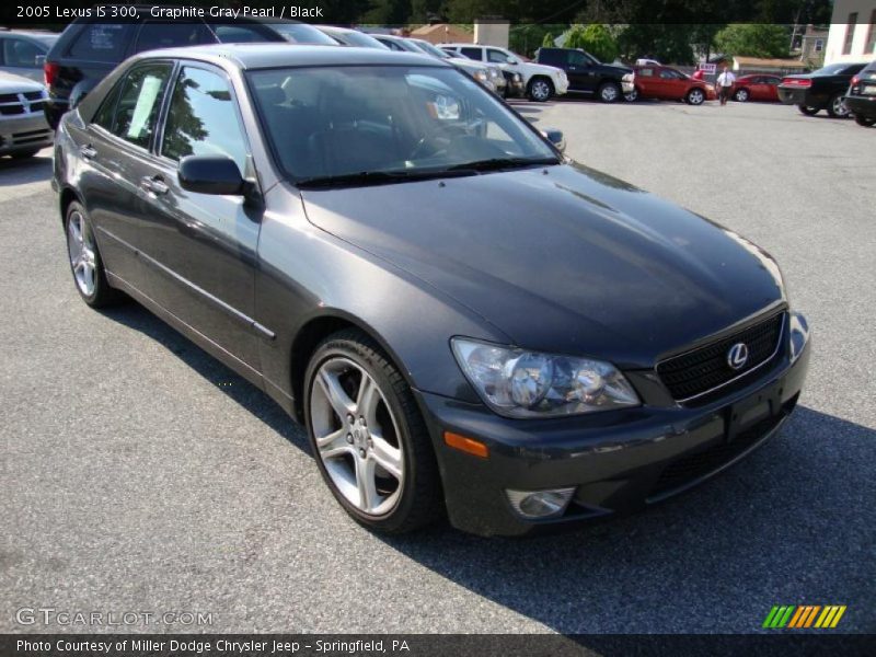 Graphite Gray Pearl / Black 2005 Lexus IS 300