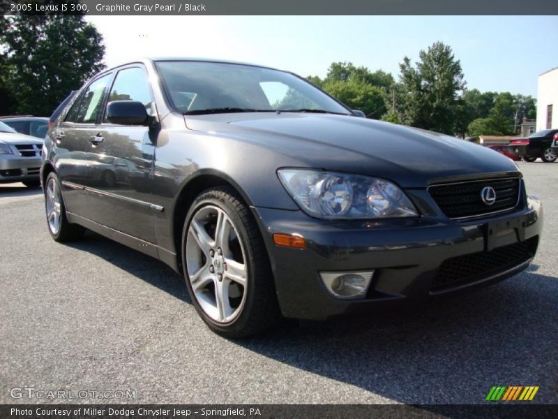 Graphite Gray Pearl / Black 2005 Lexus IS 300