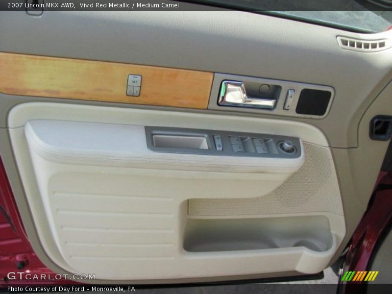 Vivid Red Metallic / Medium Camel 2007 Lincoln MKX AWD