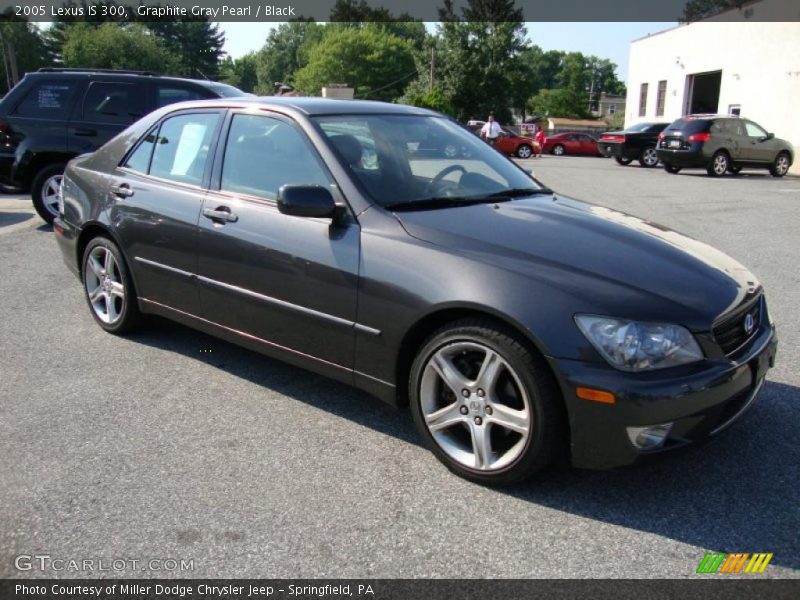 Graphite Gray Pearl / Black 2005 Lexus IS 300