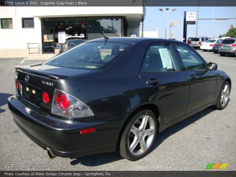Graphite Gray Pearl / Black 2005 Lexus IS 300
