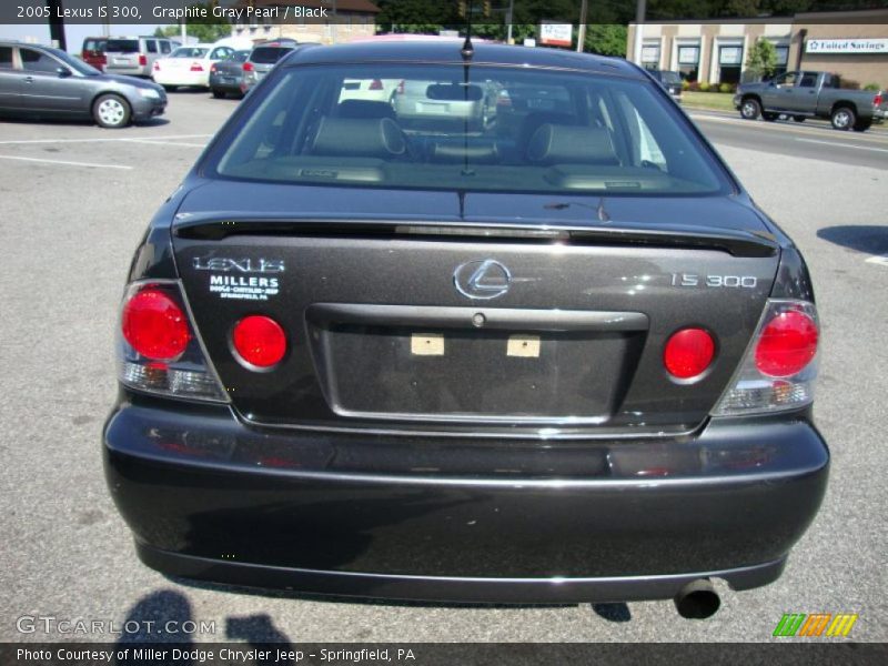 Graphite Gray Pearl / Black 2005 Lexus IS 300