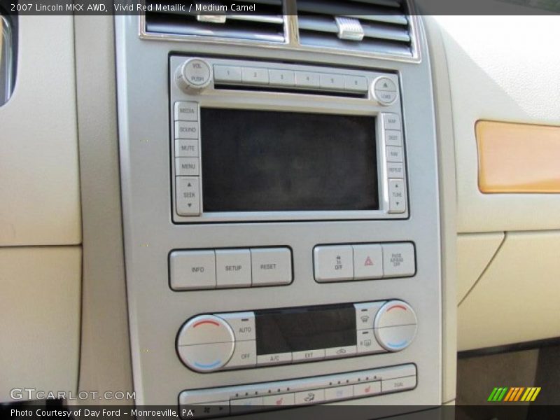 Vivid Red Metallic / Medium Camel 2007 Lincoln MKX AWD
