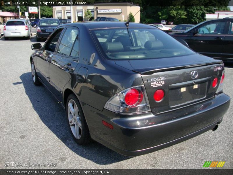 Graphite Gray Pearl / Black 2005 Lexus IS 300