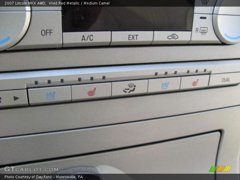Vivid Red Metallic / Medium Camel 2007 Lincoln MKX AWD