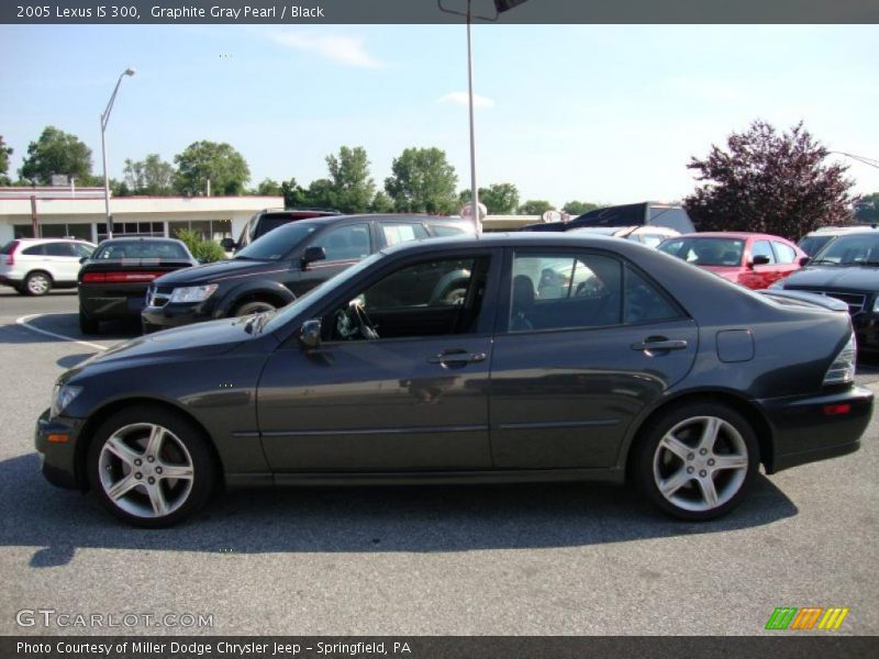 Graphite Gray Pearl / Black 2005 Lexus IS 300