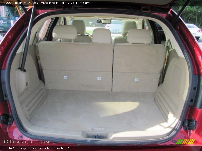 Vivid Red Metallic / Medium Camel 2007 Lincoln MKX AWD
