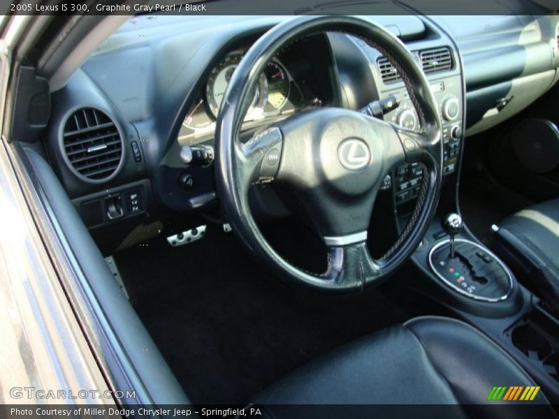 Graphite Gray Pearl / Black 2005 Lexus IS 300