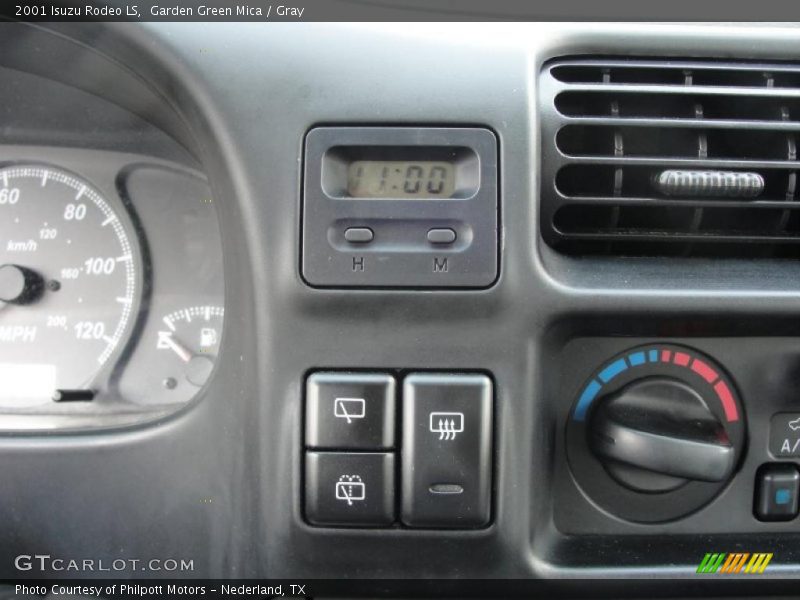 Garden Green Mica / Gray 2001 Isuzu Rodeo LS