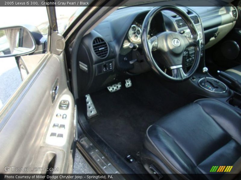 Graphite Gray Pearl / Black 2005 Lexus IS 300