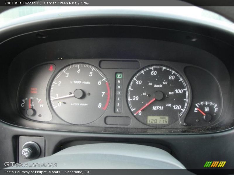 Garden Green Mica / Gray 2001 Isuzu Rodeo LS