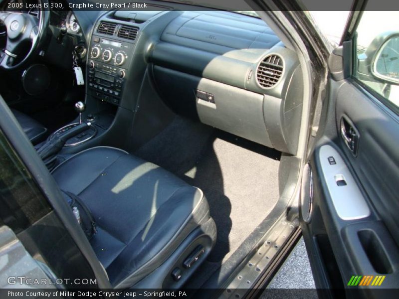 Graphite Gray Pearl / Black 2005 Lexus IS 300