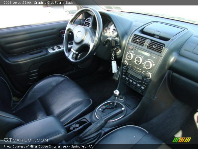 Graphite Gray Pearl / Black 2005 Lexus IS 300