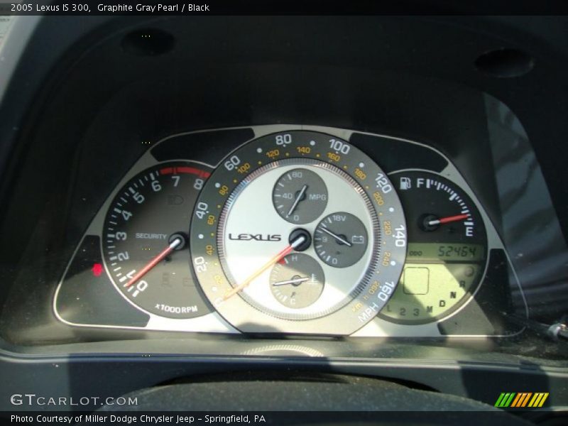 Graphite Gray Pearl / Black 2005 Lexus IS 300