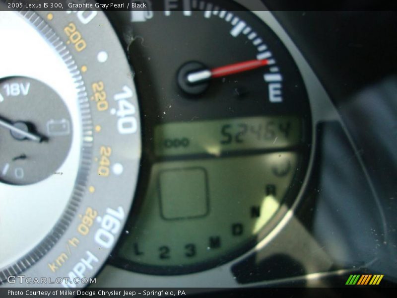 Graphite Gray Pearl / Black 2005 Lexus IS 300