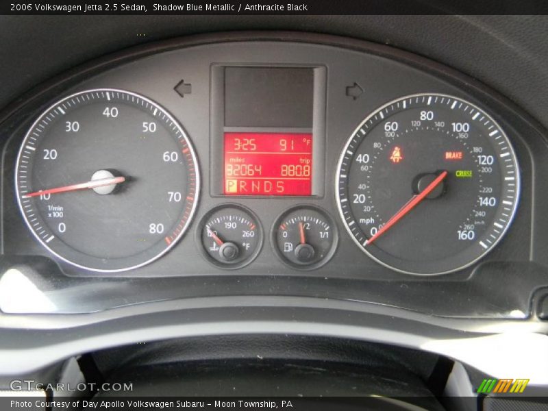 Shadow Blue Metallic / Anthracite Black 2006 Volkswagen Jetta 2.5 Sedan