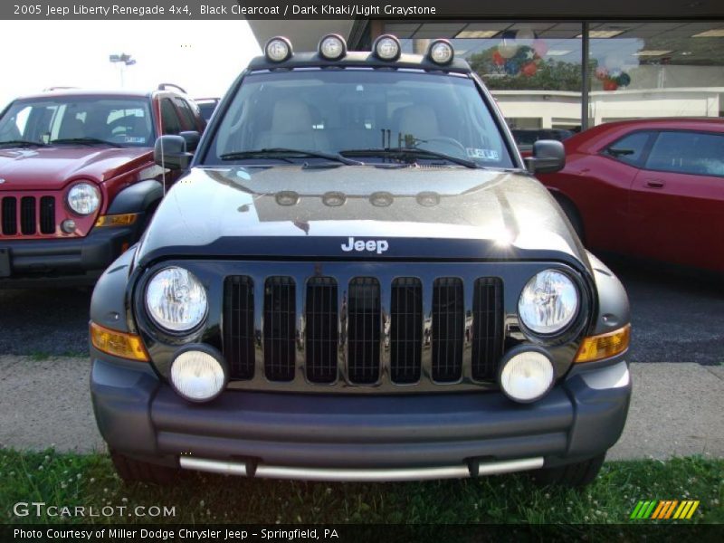 Black Clearcoat / Dark Khaki/Light Graystone 2005 Jeep Liberty Renegade 4x4