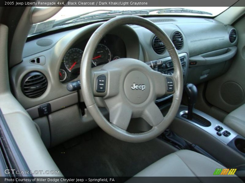Black Clearcoat / Dark Khaki/Light Graystone 2005 Jeep Liberty Renegade 4x4