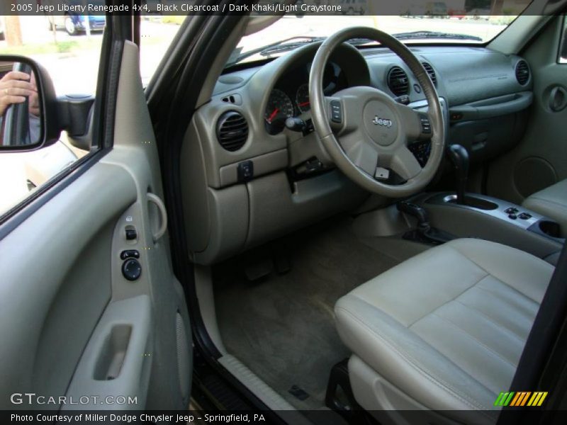 Black Clearcoat / Dark Khaki/Light Graystone 2005 Jeep Liberty Renegade 4x4