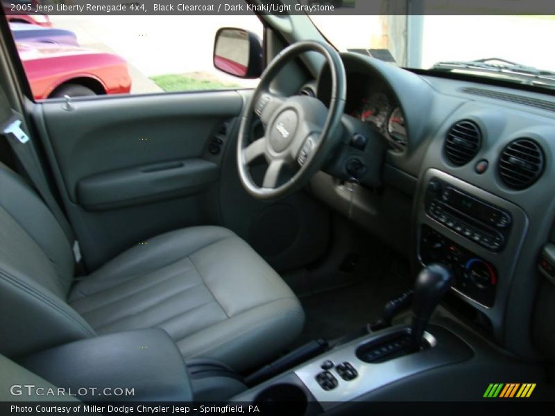 Black Clearcoat / Dark Khaki/Light Graystone 2005 Jeep Liberty Renegade 4x4