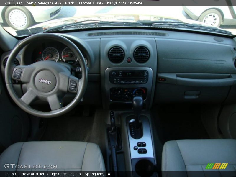 Black Clearcoat / Dark Khaki/Light Graystone 2005 Jeep Liberty Renegade 4x4